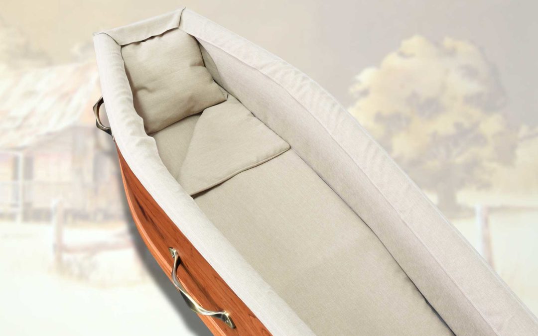 Ashdale Outback coffin (interior view)