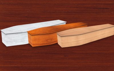 New: Wood-look texture coffins